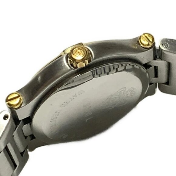Auth GUCCI - 9000L 0****** Silver Gold Women's Wrist Watch - Picture 4 of 5